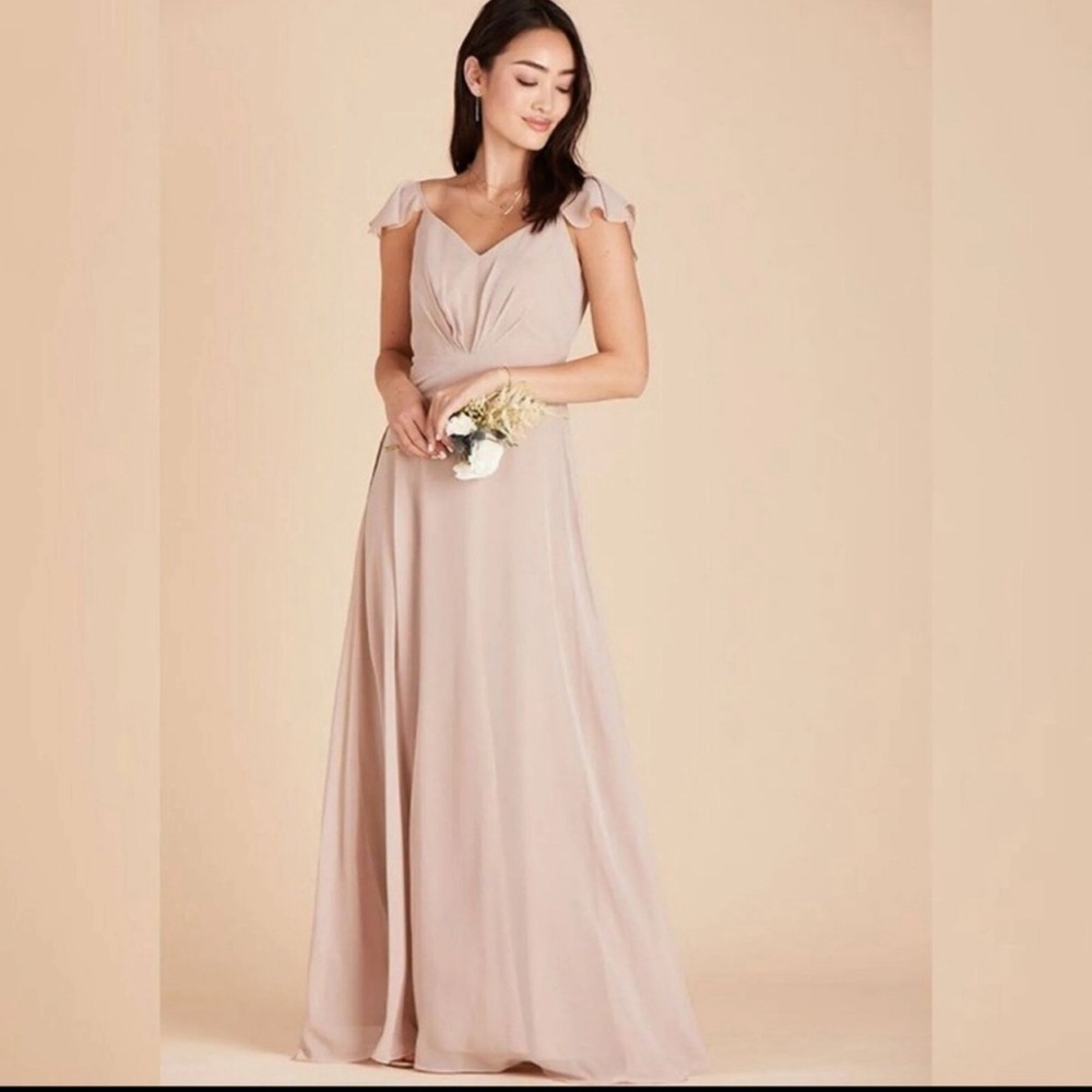 Birdy Grey KAE DRESS CHIFFON Medium NEW NWT BRIDESMAID WEDDING TAUPE